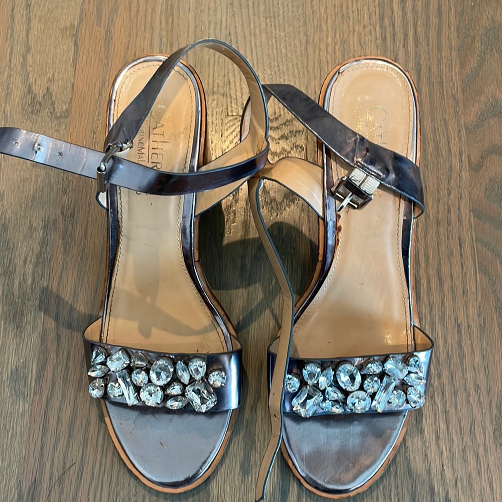 Catherine Malandrino jeweled shoes